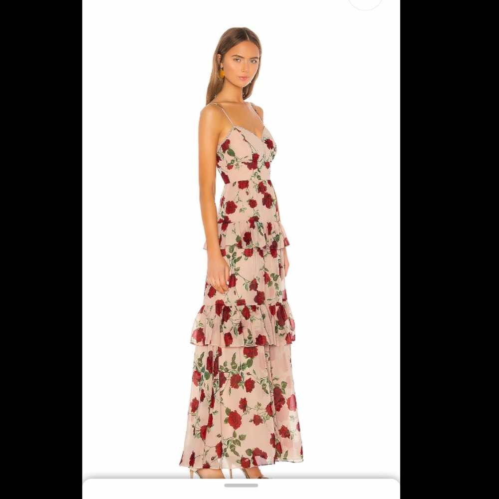 Stunning Rose Print Gown - Dolce & Gabbana style